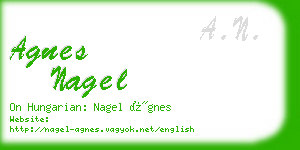 agnes nagel business card